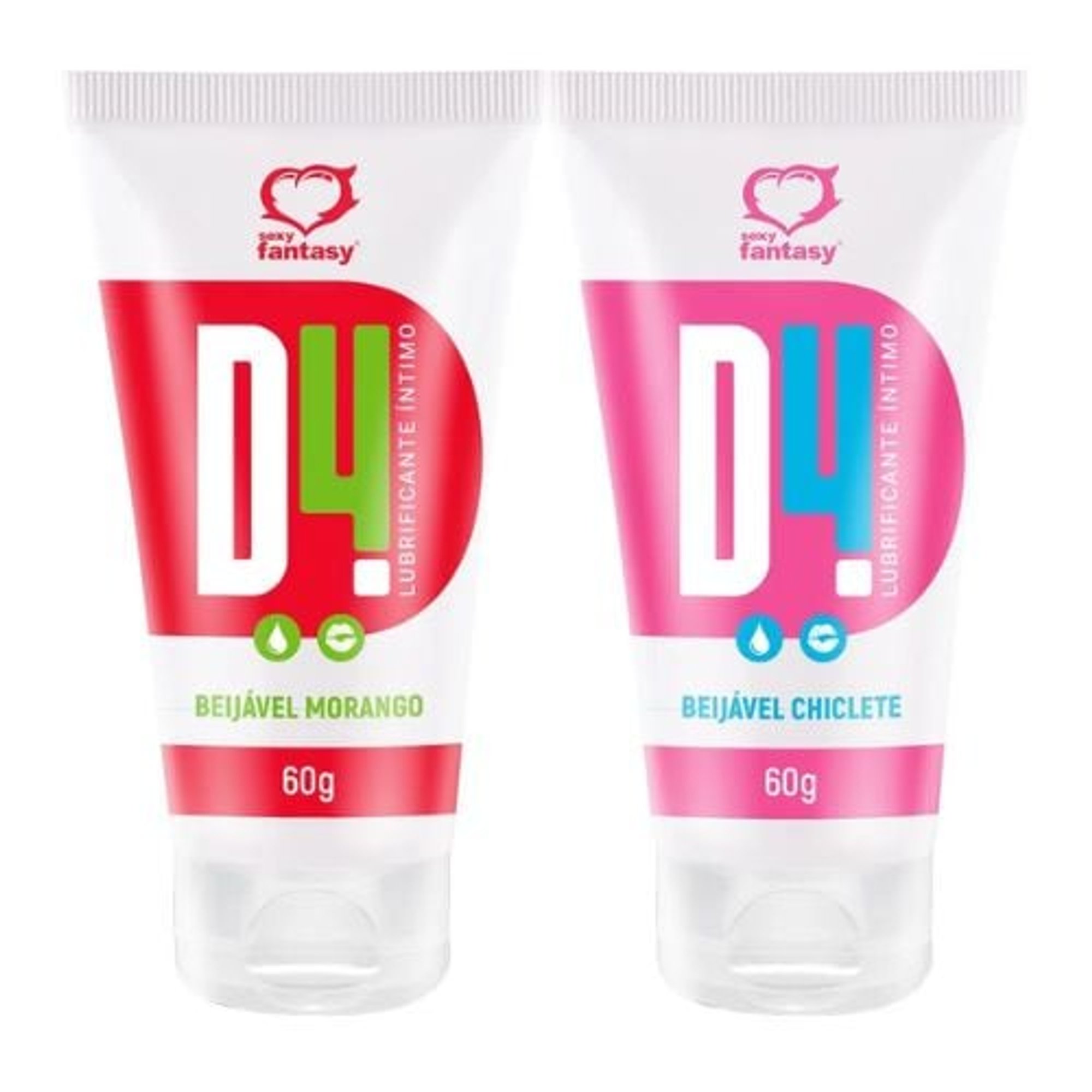 D4 Gel Umectante Lubrificante Beijável 60G Sexy Fantasy