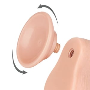 Pênis Realístico Com Pele Deslizante Escroto E Ventosa 19,5 X 3,7Cm Vibe Toys - Imagem 6